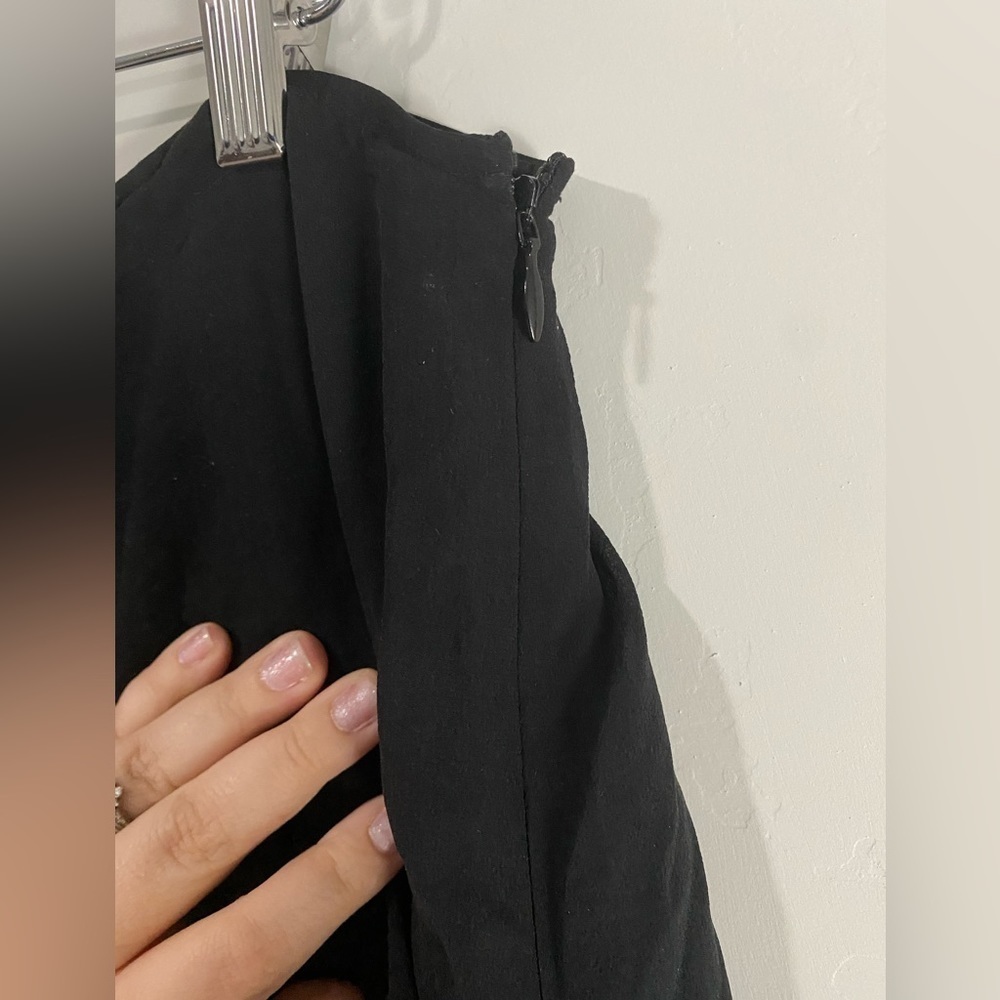 Eileen Fisher - Black Silk Pleated Skirt - Picture 3 of 13